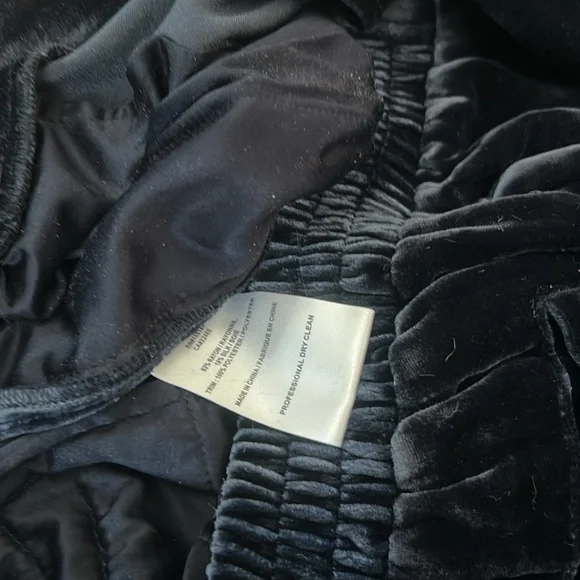 GO by Go Silk Royal Blue Velvet Lounge Pant Size XS